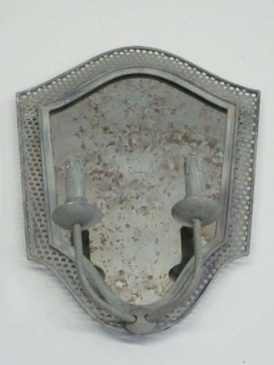 2 Pair Large French Mid Century Modern Neoclassical Mirror Sconces Girandoles