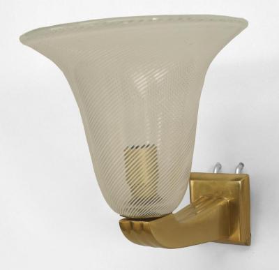 2 Pair of Italian 1940s Wall Sconces