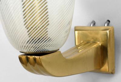 2 Pair of Italian 1940s Wall Sconces