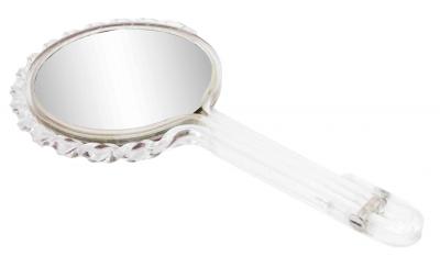 2 Piece American Art Moderne Lucite Mirror and Brush Set