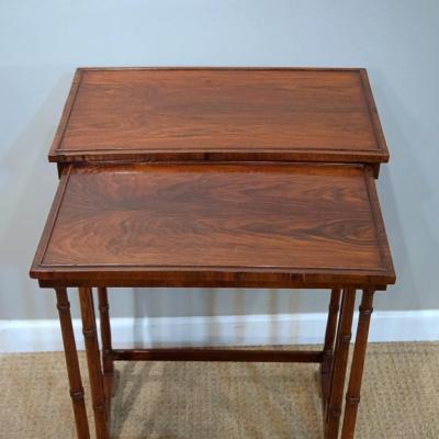 2 Regency Rosewood Nesting Tables