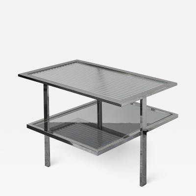 2 Tier Glass Table