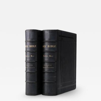 2 Volumes Anon The Holy Bible 