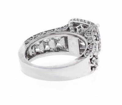 2 carat Asscher Cut Diamond Halo Engagement Ring