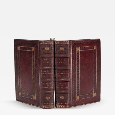 2 vol Anon Holy Bible for the Use of Families