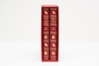 2 vol Lewis Carroll Alice in Wonderland Through the Looking Glass