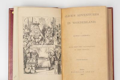 2 vol Lewis Carroll Alice in Wonderland Through the Looking Glass