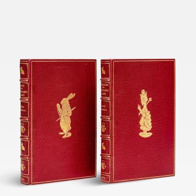 2 vol Lewis Carroll Alice in Wonderland Through the Looking Glass