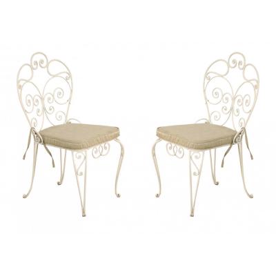 20 Outdoor Victorian Iron Side Chairs