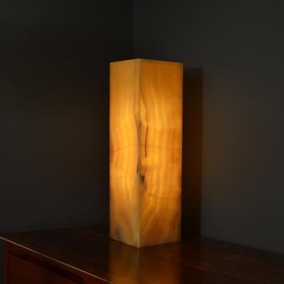 20 Square based Vertical Stripes Onyx Ambient Lamp New Mexico 