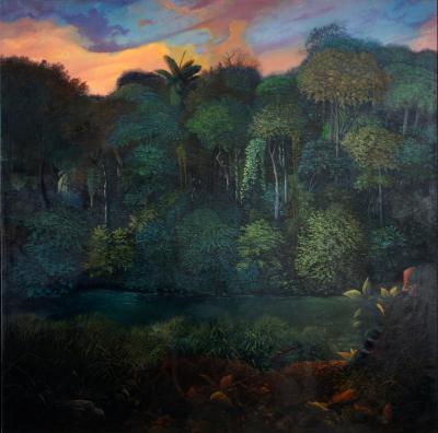 2002 Miguel Mansanet Monumental Landscape Painting Signed