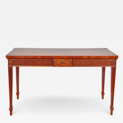 2013 George III Mahogany Crossbanded Console Table