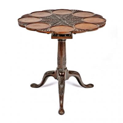 2091 Georgian Mahogany Tilt Top Supper Table