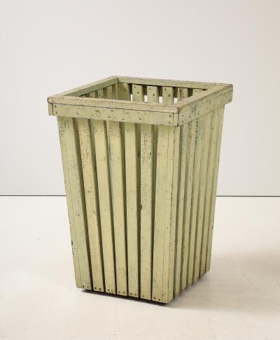 20TH CENTURY PAINTED WOODEN BIN