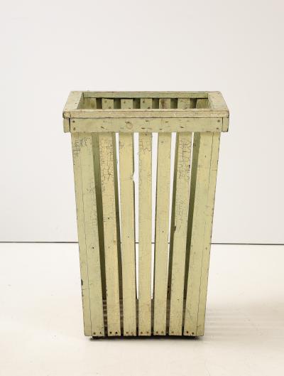 20TH CENTURY PAINTED WOODEN BIN