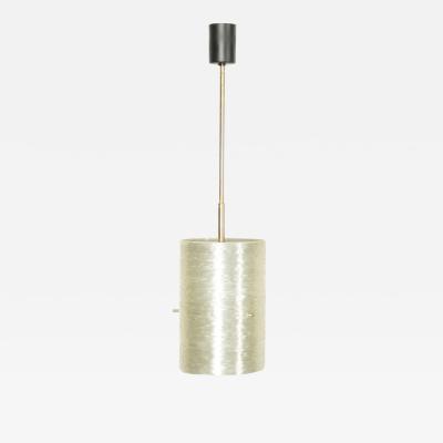20th Century Acrylic Brass and Steel Hanging Pendant Light