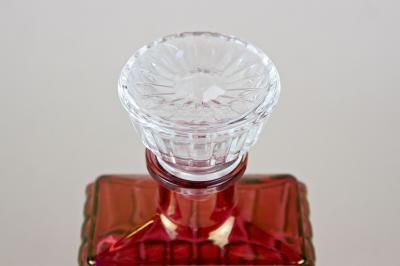 20th Century Art Deco Glass Decanter or Liquor Bottle Austria ca 1930