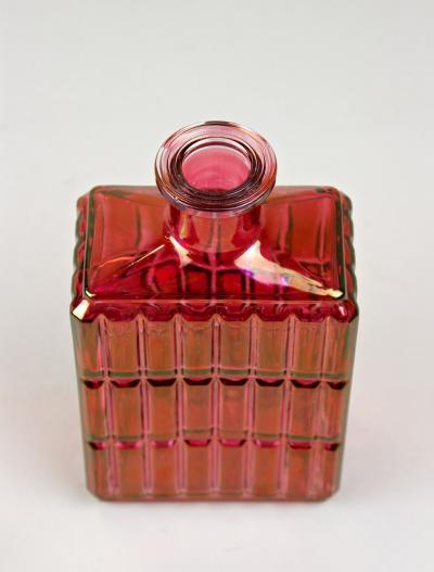 20th Century Art Deco Glass Decanter or Liquor Bottle Austria ca 1930
