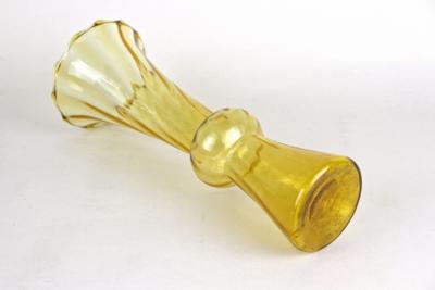 20th Century Art Deco Glass Vase Amber Colored Austria ca 1920