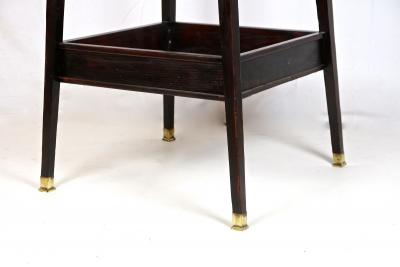 20th Century Art Nouveau Beechwood Pedestal Flower Tub Mahogany ca 1905