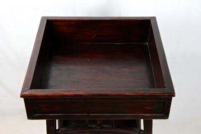 20th Century Art Nouveau Beechwood Pedestal Flower Tub Mahogany ca 1905