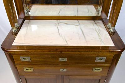 20th Century Art Nouveau Cabinet Buffet by H B ck Mahogany Austria ca 1910