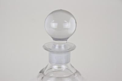 20th Century Art Nouveau Decanter Liquor Glass Bottle Engraved AT ca 1915