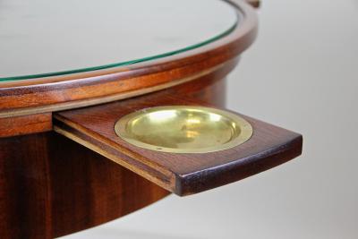 20th Century Art Nouveau Gaming Table Coffee Table Brass Base AT circa 1910