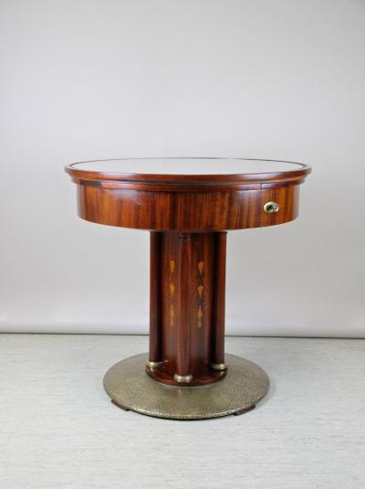 20th Century Art Nouveau Gaming Table Coffee Table Brass Base AT circa 1910