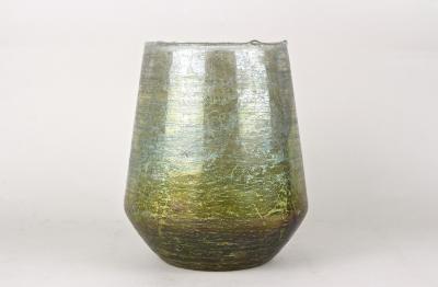 20th Century Art Nouveau Glass Vase Iridescent Bohemia ca 1910