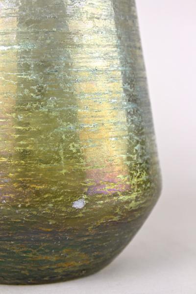 20th Century Art Nouveau Glass Vase Iridescent Bohemia ca 1910