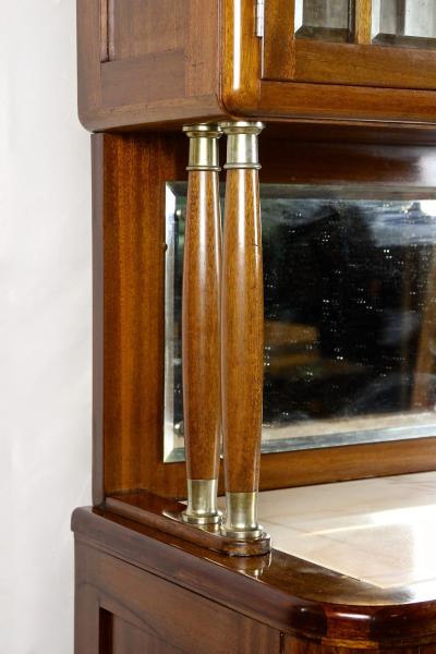 20th Century Art Nouveau Mahogany Buffet Cabinet by H B ck Austria ca 1910