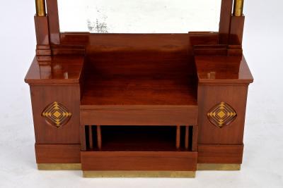 20th Century Art Nouveau Mahogany Mirror Console by J J Hermann AT ca 1905
