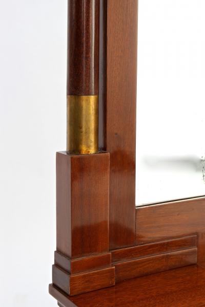 20th Century Art Nouveau Mahogany Mirror Console by J J Hermann AT ca 1905