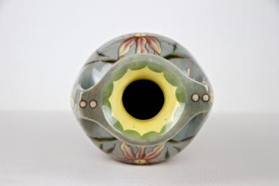 20th Century Art Nouveau Majolica Vase by Gerbing Stephan AT ca 1910
