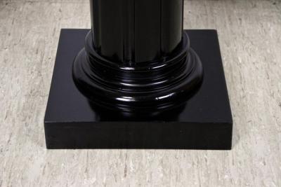 20th Century Art Nouveau Pedestal or Column ebonized handcarved AT ca 1900