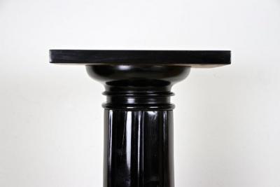 20th Century Art Nouveau Pedestal or Column ebonized handcarved AT ca 1900