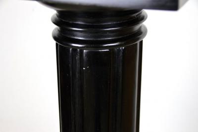 20th Century Art Nouveau Pedestal or Column ebonized handcarved AT ca 1900