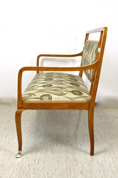 20th Century Art Nouveau Salon Suite With Brass Elements Austria ca 1910