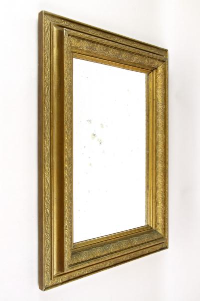 20th Century Art Nouveau Wall Mirror Bronzed Austria ca 1910