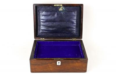 20th Century Art Nouveau Walnut Jewelry Box Austria circa 1910