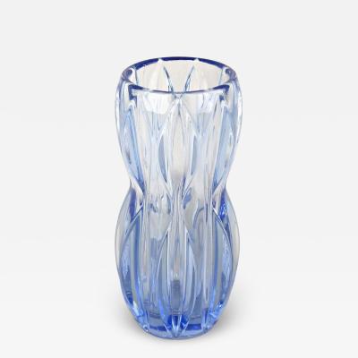 20th Century Blue Art Deco Glass Vase Austria ca 1920