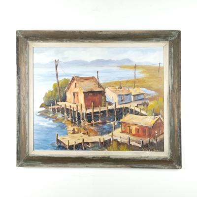 20th Century Californian Painting by Clifford Holmes Benicia 