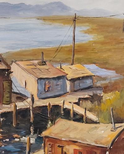 20th Century Californian Painting by Clifford Holmes Benicia 