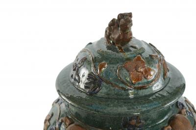20th Century Chinese Sancai Glazed Covered Jar