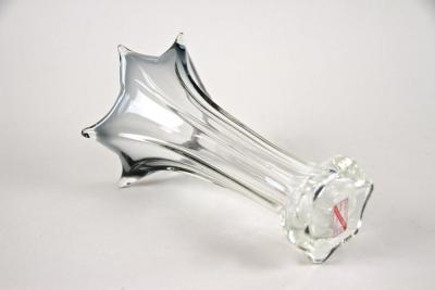 20th Century Clear Murano Glass Vase Vetro Artistico Veneziano Italy ca 1970