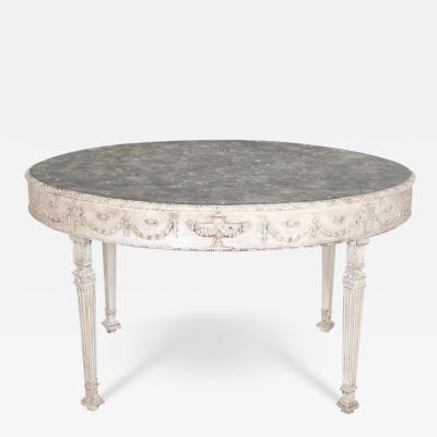 20th Century English Oval Painted Centre Table