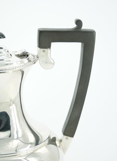 20th Century English Sterling Silver Four Piece Tea Coffee Service