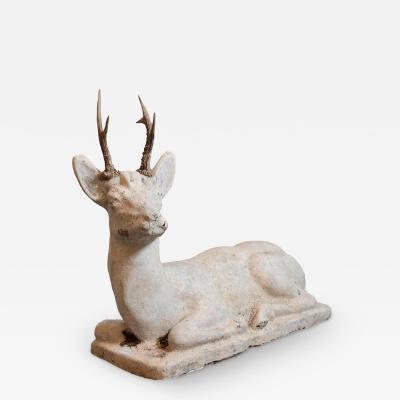 20th Century French Cement Deer