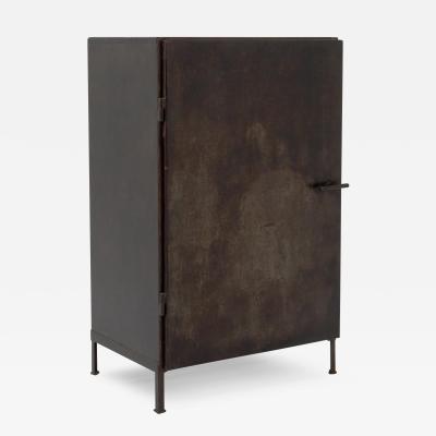 20th Century French Industrial Metal Cabinet